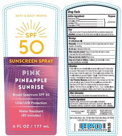 Bbw Spf50 Spray Pink Pineapple Sunrise (Bbw Spf50 Spray Pink Pineapple Sunrise)